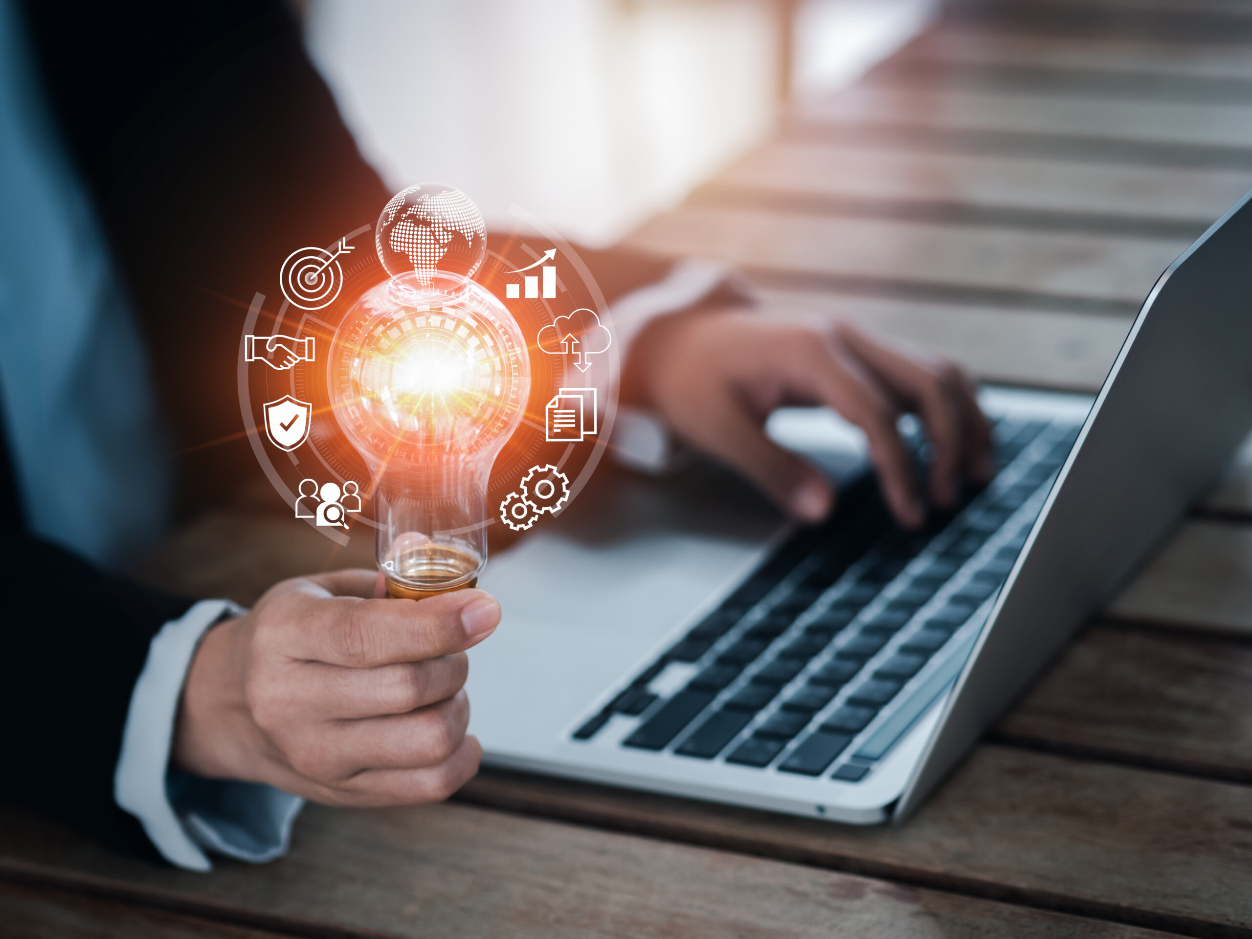 Business solution creativity and modern digital service manageme